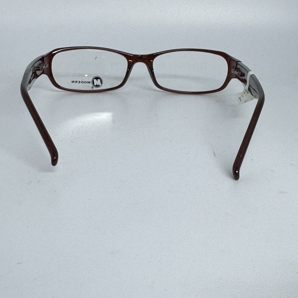 Modern Optical Brown Eyeglasses‎ Glasses Plastic Frame 55-17-145mm H17430 - Picture 3 of 7